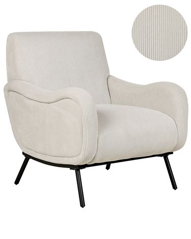 Armchair ALMIND Corduroy Light Grey