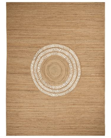 Rug BOGAZOREN Beige 300 x 400 cm Jute