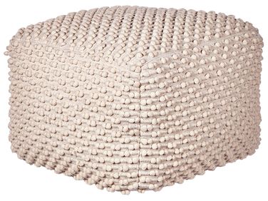 Pouf KINGRI Coton Taupe