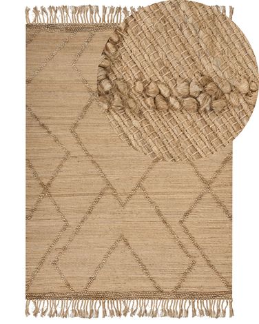 Rug HANDERE Beige 200 x 300 cm Jute