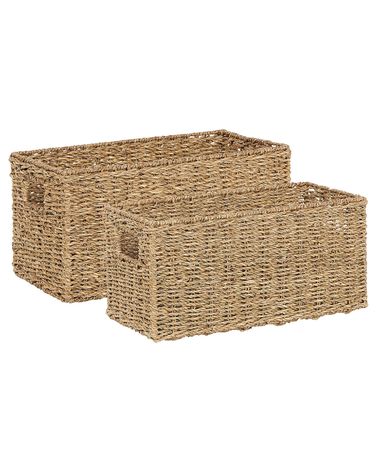 Lot de 2 paniers DONGHA Herbier marin Naturel