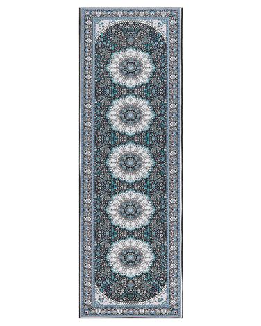 Rug GEDIZ Blue 80 x 240 cm