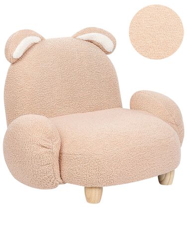 Fauteuil pour enfants Lapin KANNA Bouclé Beige