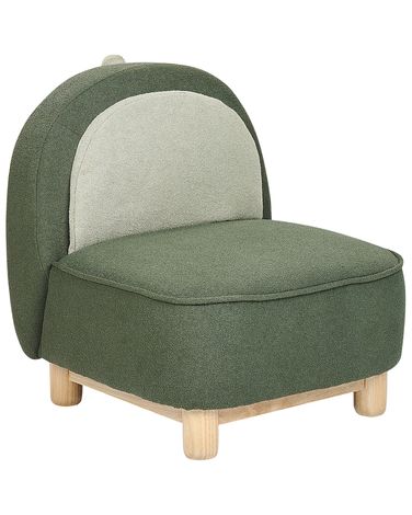 Kinderfauteuil Dinosaurus FABORG Stof Donkergroen