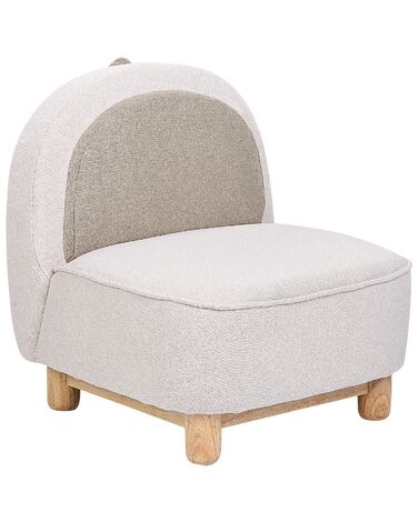Kinderfauteuil Dinosaurus FABORG Stof Lichtbeige