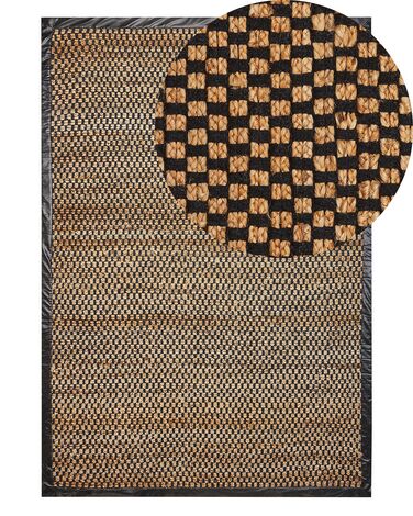 Rug GERCE Black 140 x 200 cm Jute