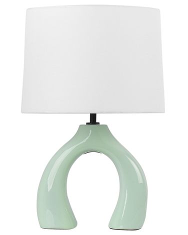 Lampe à poser ABBIE Céramique Vert clair