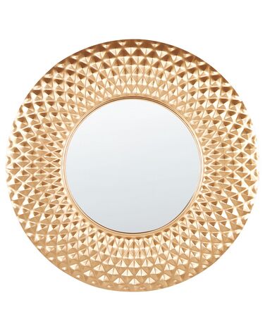 Miroir COMBE 60 cm 60 cm Métal Doré