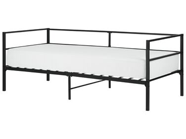 Bed Metal BATTUT 90 x 200 cm (EU Single) Black