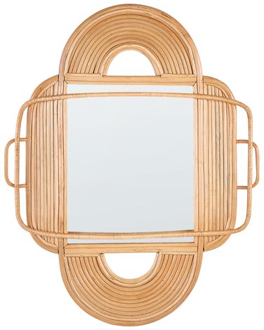 Miroir ALCORN 70 cm 90 cm Rotin Naturel