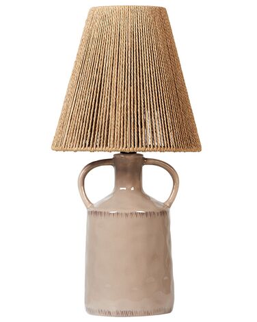 Lampe à poser LARISSOS Céramique Taupe