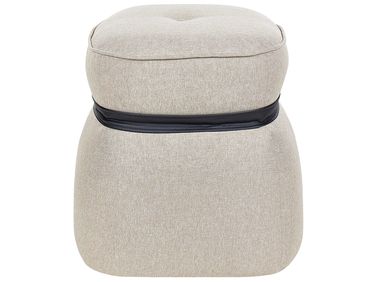Pouffe MONTEREY Faux Linen Beige