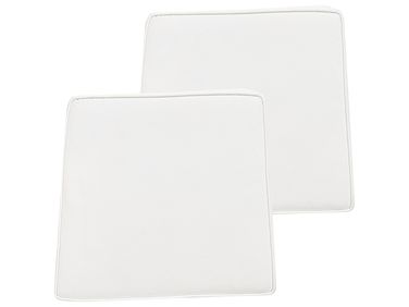 Lot de 2 coussins pour chaises de jardin TERNI 37 x 34 cm Blanc cassé