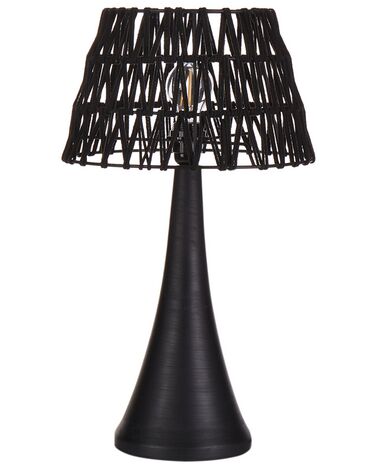 Lampe à poser PELLEJAS Bois de manguier Noir
