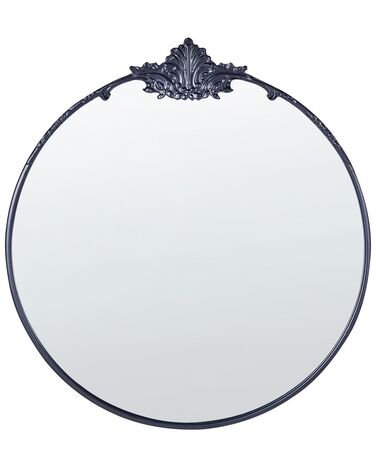Wall Mirror SOMMANT 67 cm 76 cm Metal Black