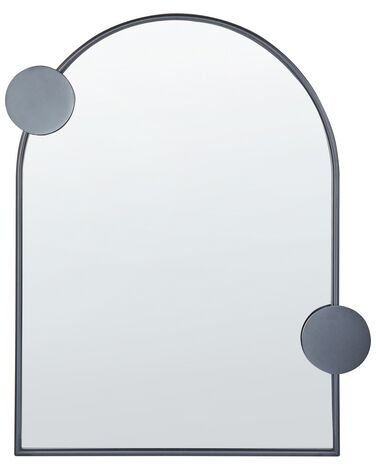Miroir AULON 69 cm 80 cm Métal Noir