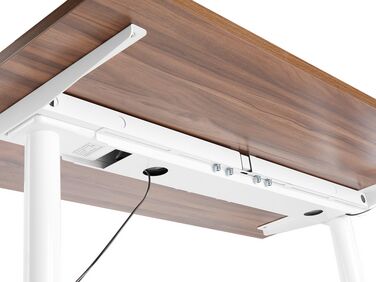 Chemin de câbles de bureau réglable électriquement TRACIE Blanc