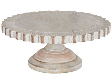 Cake Stand MEMFIS Mango Wood Light Brown