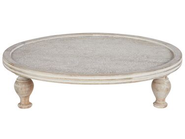 Cake Stand LUKSOR Mango Wood Light Brown
