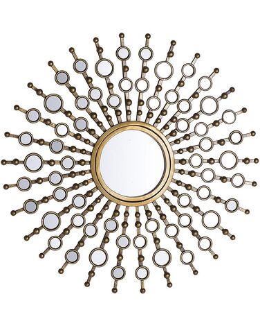 Miroir BLOIS 70 cm 70 cm Métal Doré