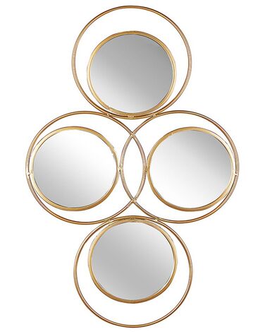 Wall Mirror LESCAR 50 cm 80 cm Metal Gold