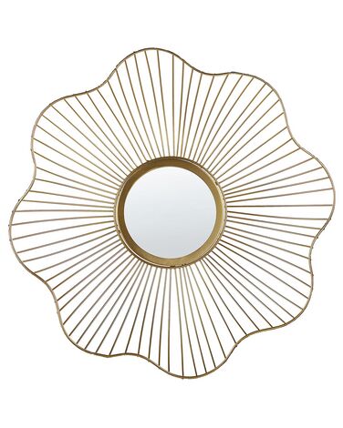 Wall Mirror SENS 40 cm 40 cm Metal Gold