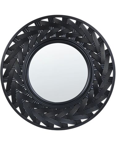 Miroir TIERGA 60 cm 60 cm Noir