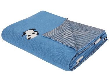 Couverture TALOKAN Coton 130 x 170 cm Bleu