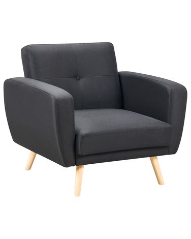 Relaxfauteuil FLORLI Stof Zwart