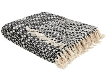 Couverture CHYAMA Coton 200 x 220 cm Noir