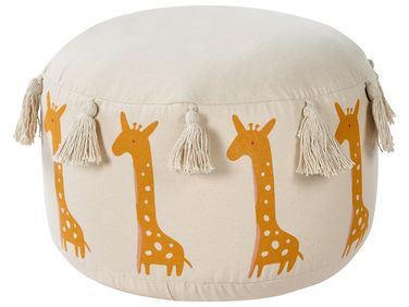 Kinderpoef KARTEE Katoen Beige