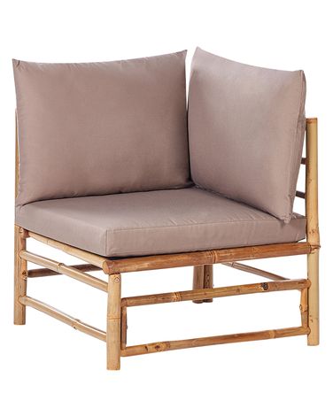 Tuin hoekmodule CERRETO Bamboe Taupe