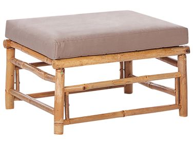 Tuin ottomaan CERRETO Bamboe Taupe
