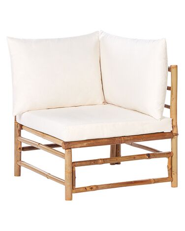 Tuin hoekmodule CERRETO Bamboe Gebroken wit