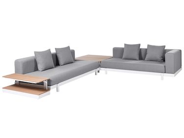 Tuin hoekloungeset met tafel 5-zits MISSANELLO Grijs