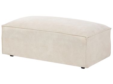Ottoman HELLNAR Velours Beige clair