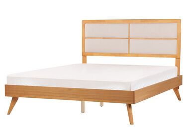 Lit avec sommier POISSY 160 x 200 cm Frêne naturel