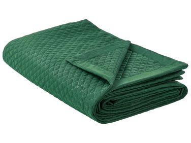 Couvre-lits NAPE 200 x 220 cm Vert foncé