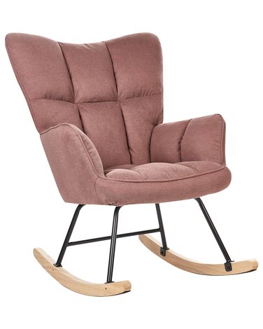 Schommelstoel OULU Stof Roze