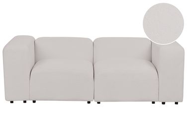 Modulaire bank 2-zits FALSTERBO Bouclé Lichtgrijs
