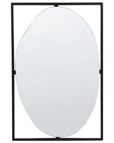 Miroir NIBELLE 40 cm 60 cm Métal Noir