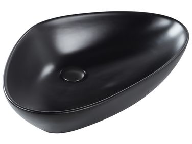 Vasque à poser TIRIG 60 x 39 cm Céramique Noir
