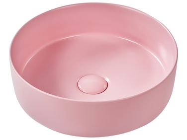 Vasque à poser GUDAR ⌀ 37 cm Céramique Rose