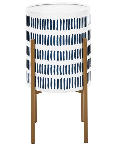 Elevated Plant Pot NEMOROSA Metal 31 cm White