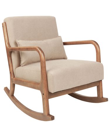 Schommelstoel SKOVDE Stof Beige
