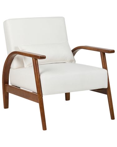 Fauteuil SKARA Kunstleer Gebroken wit
