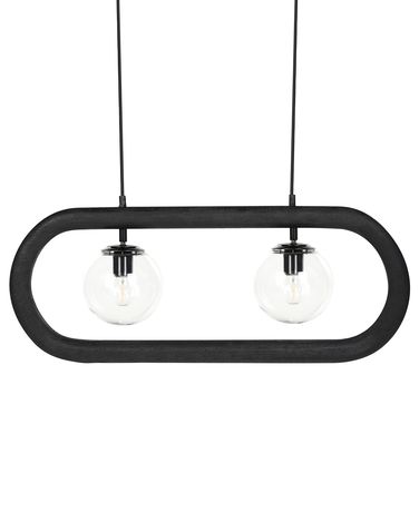 Pendant Lamp AYENSU Mango Wood Black