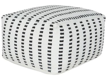 Pouffe GAJAN Fabric White