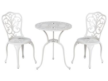 Bistro Set TRIORA/DASCIO Metal Off-White