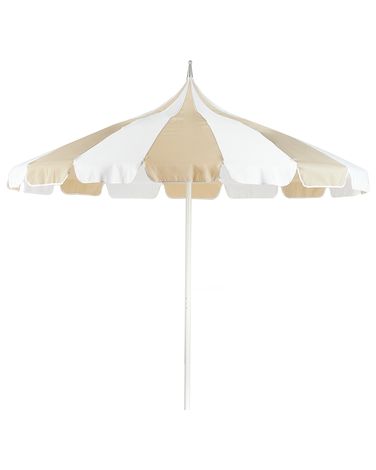 Parasol 245 cm MINOA Wit/beige